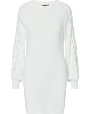 Liu Jo Dress With Embroidered Cut-Outs - White