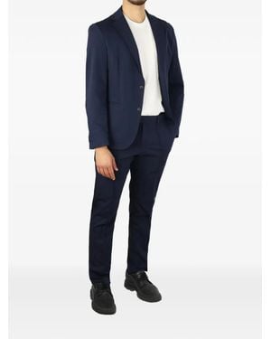BOSS Pressed-Crease Suit - Blue
