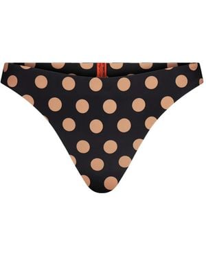 Simon Miller Bwai Polka-Dot Bikini Bottoms - Black