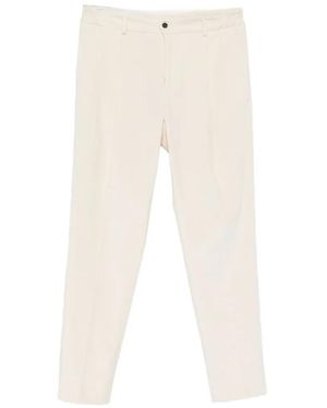 Bagnoli Sartoria Napoli Garda Corduroy Pleated Trousers - White