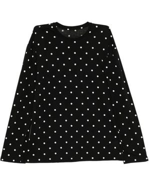 JNBY Polka Dot Long-Sleeve Top - Black