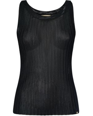 Herno Geripptes Trägershirt - Schwarz