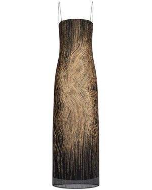 Taller Marmo Showgirl Spaghetti-Strap Midi Dress - White