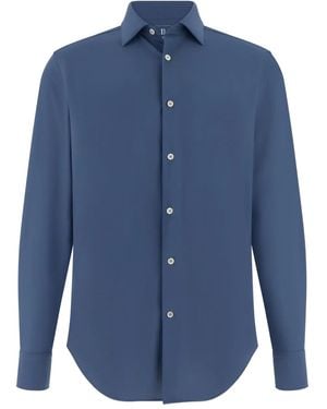 BOGGI Tokyo-Collar Slim Shirt - Blue