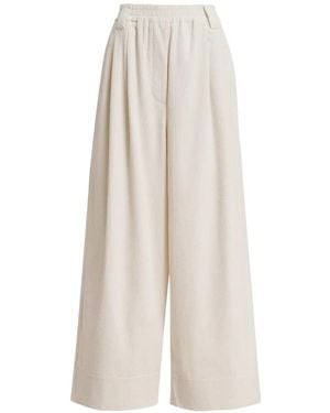 Essentiel Antwerp Kitch Corduroy Wide-Leg Pants - White