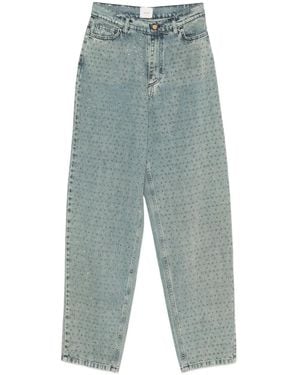 Alysi Vaqueros con apliques de strass - Azul
