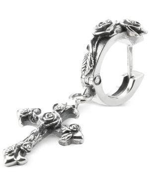 Emanuele Bicocchi Rose Cross Oorbel - Wit