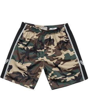 Mitchell & Ness X Nba San Antonio Spurs Camouflage Shorts - Black