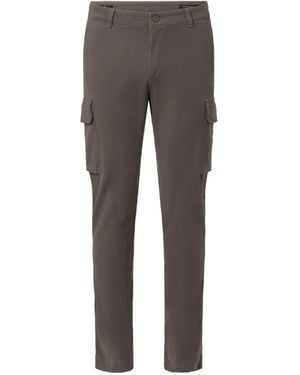 Mason's Cargo-Pocket Buttoned Pants - Gray