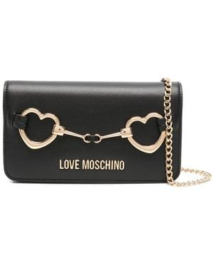 Love Moschino Bandolera Hearts - Negro