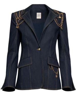 Cinq À Sept Danicka Chain Blazer - Blue