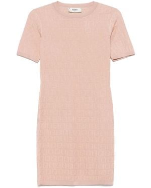 Fendi モノグラム ミニドレス - ピンク