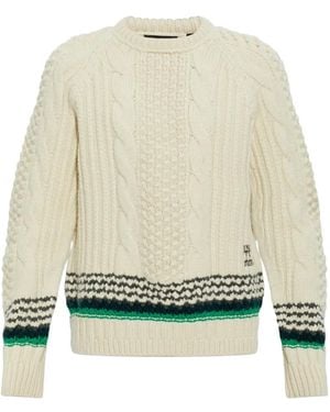 Lacoste Logo-Embroidered Jumper - White