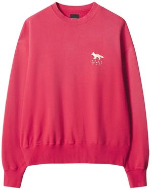 Maison Kitsuné Sweat À Logo Imprimé - Rose