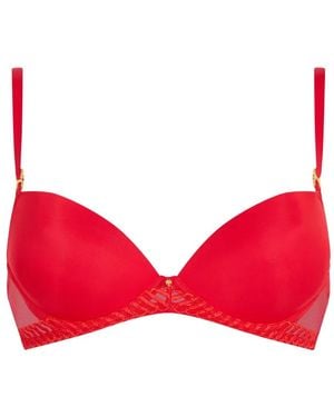 Aubade Sheer Emotion Push-Up Bra - Red