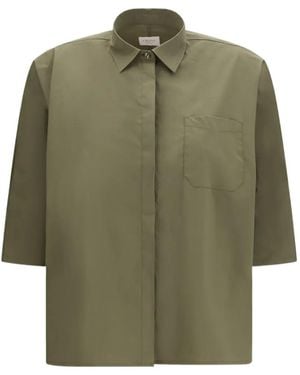 Cruna Elide Cropped Shirt - Green
