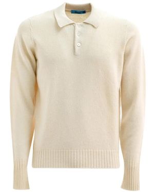 Drumohr Polo-Collar Sweater - Wit