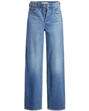 Levi's Ribcage Straight-Leg Jeans - Blue