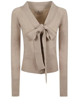 Ermanno Scervino Cardigan Mit Schleife - Natur