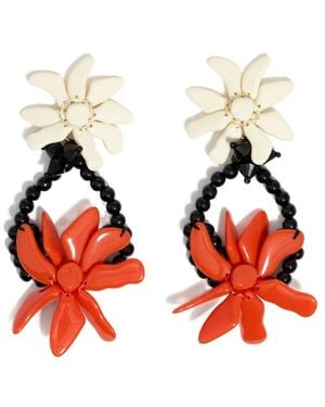 Bimba Y Lola フローラル ピアス - レッド