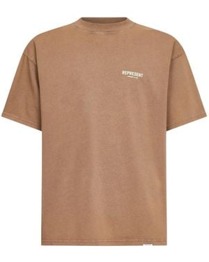 Represent Logo T-shirt - Brown