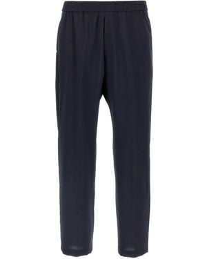 Barena Elastic-Waistband Pants - Blue