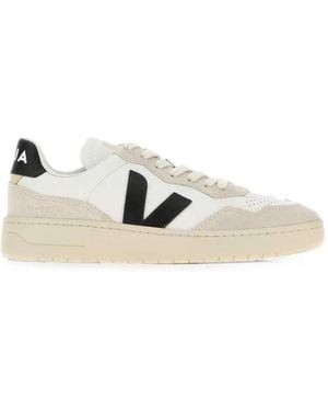 Veja V-90 Leather Sneakers - White