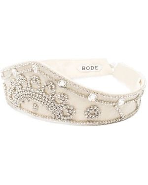 Bode Willow Embellished Crown - White