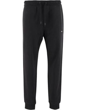 BOSS Logo-Detail Elasticated Track Trousers - Black