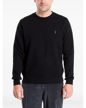AllSaints Raven Logo-Embroidered Sweatshirt - Black