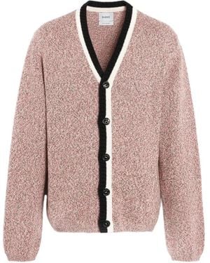 Barrie V-Neck Buttoned Cashmere Cardigan - Pink
