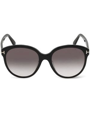 Tom Ford ラウンドフレーム サングラス - ブラウン