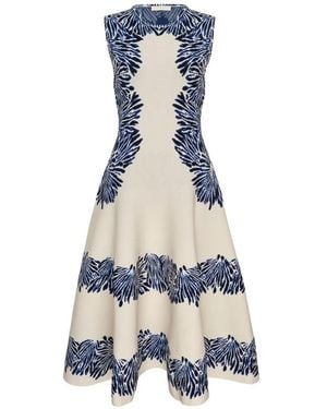 Ulla Johnson Iona Jacquard Knit Midi Dress - Blue