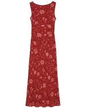Reformation Prescott Floral-Print Maxi Dress - Red