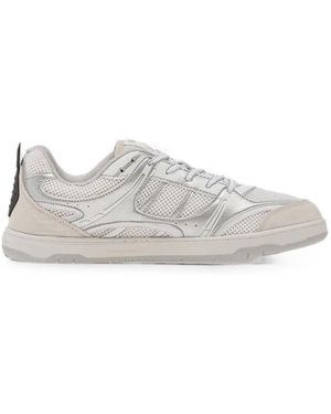 Barebarics Dropsta Panelled Metallic Trainers - White