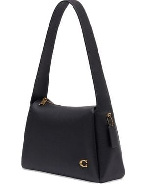 COACH Lola Leather Shoulder Bag - Black