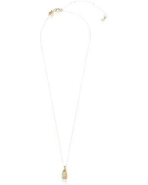 Kate Spade Collar Con Motivo De Piña Y Cristales - Blanco