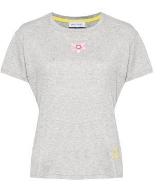 Mira Mikati T-Shirt Mit Blumenstickerei - Weiß