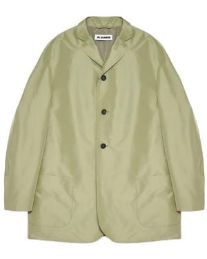 Jil Sander Notched-Lapel Single-Breasted Jacket - Green