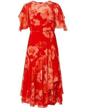 Erdem Asymmetrisches Midikleid - Rot