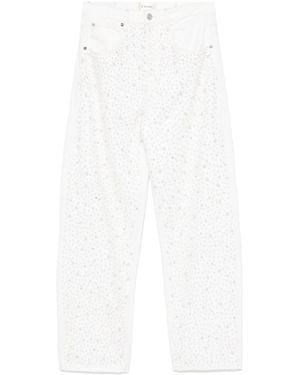 FRAME Barrel Jeans - White