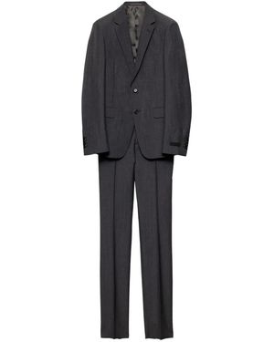Prada Single-Breasted Suit - Black