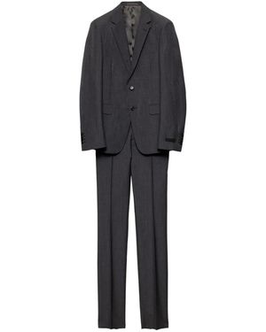 Prada Single-Breasted Suit - Black