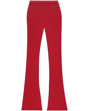 Courreges Reediton Ribbed Flared Trousers