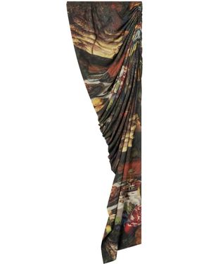 AZ FACTORY X Estar Manas Bon Appetit Side-Slit Skirt - Black