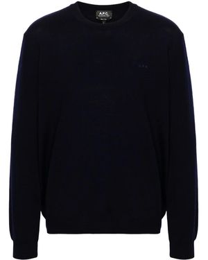 A.P.C. Pull Matt Logo - Blue