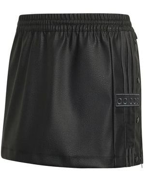 adidas Adibreak Logo-Patch 3-Stripes Mini Skirt - Black