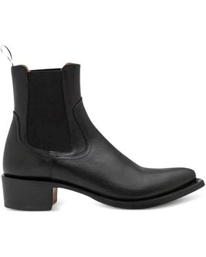 424 Bottines D'Inspiration Western - Noir