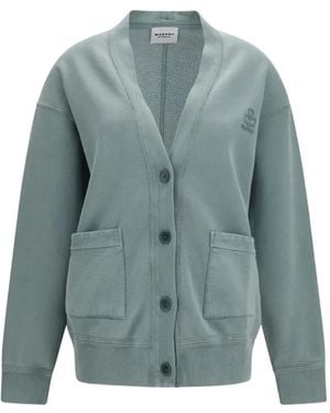Isabel Marant Stephy Button-Up Cardigan - Blue