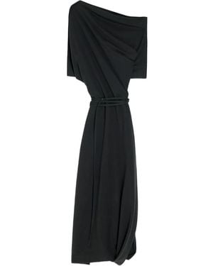 Lemaire Twisted Midi Dress - Black